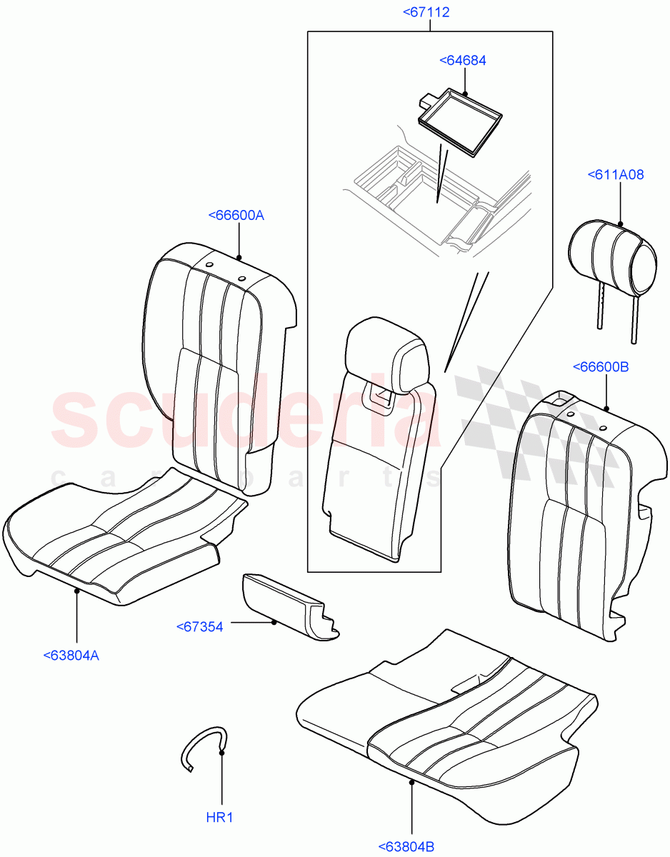 Rear Seat Covers(Oxford Leather Windsor,With Heated Seats - Front/Rear)((V)FROMAA000001) of Land Rover Land Rover Range Rover (2010-2012) [4.4 DOHC Diesel V8 DITC]