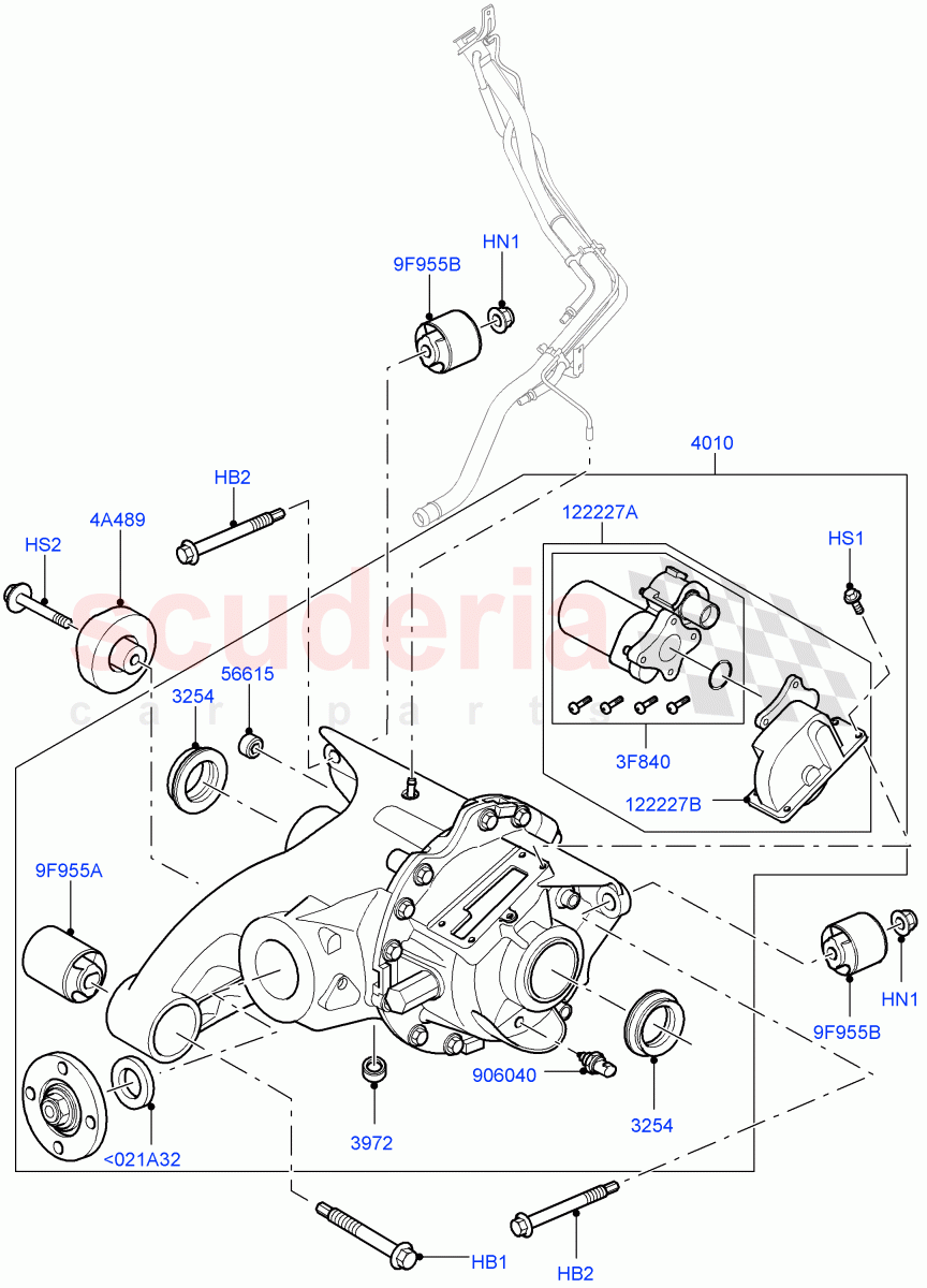 Rear Axle((V)FROMAA000001) of Land Rover Land Rover Discovery 4 (2010-2016) [4.0 Petrol V6]