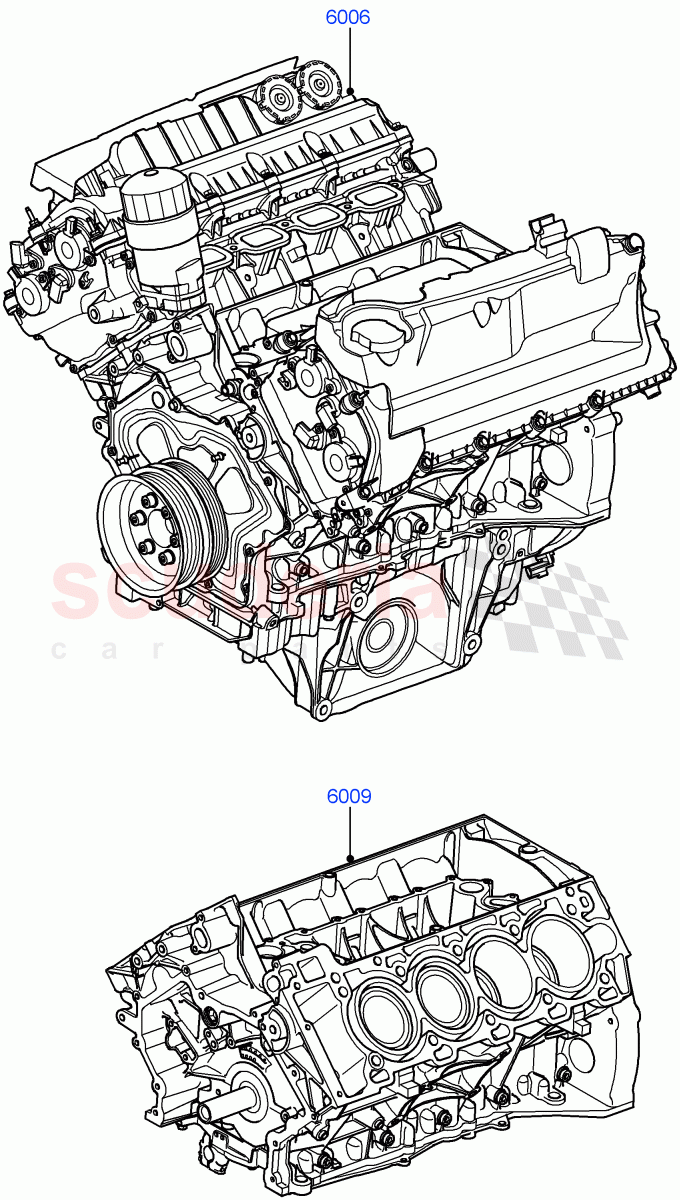 Service Engine And Short Block(5.0L OHC SGDI SC V8 Petrol - AJ133)((V)FROMAA000001) of Land Rover Land Rover Range Rover (2010-2012) [5.0 OHC SGDI SC V8 Petrol]