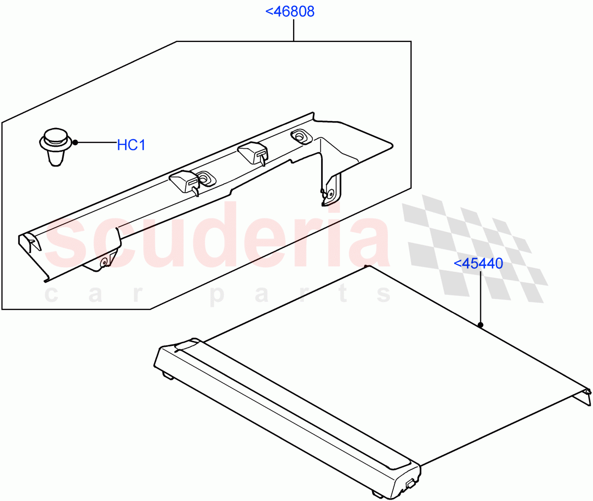 Load Compartment Trim(Package Tray)((V)FROMAA000001) of Land Rover Land Rover Discovery 4 (2010-2016) [5.0 OHC SGDI NA V8 Petrol]