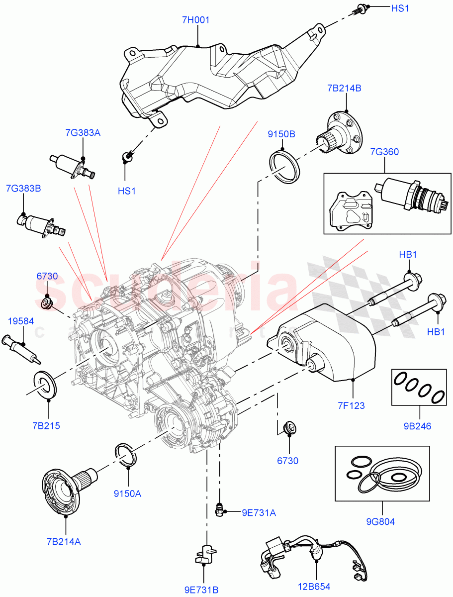 Transfer Drive Components(Nitra Plant Build)(3.0L AJ20D6 Diesel High,With 2 Spd Trans Case With Ctl Trac)((V)FROMM2000001) of Land Rover Land Rover Defender (2020+) [2.0 Turbo Diesel]