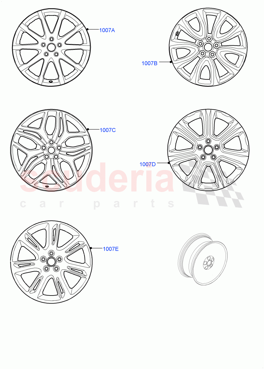 Wheels(Itatiaia (Brazil))((V)FROMGT000001) of Land Rover Land Rover Range Rover Evoque (2012-2018) [2.0 Turbo Diesel]