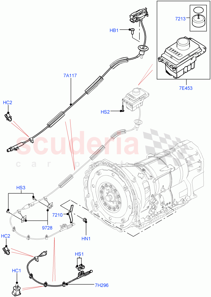 Gear Change-Automatic Transmission(8 Speed Auto Trans ZF 8HP45)((V)TOGA999999) of Land Rover Land Rover Range Rover (2012-2021) [3.0 DOHC GDI SC V6 Petrol]