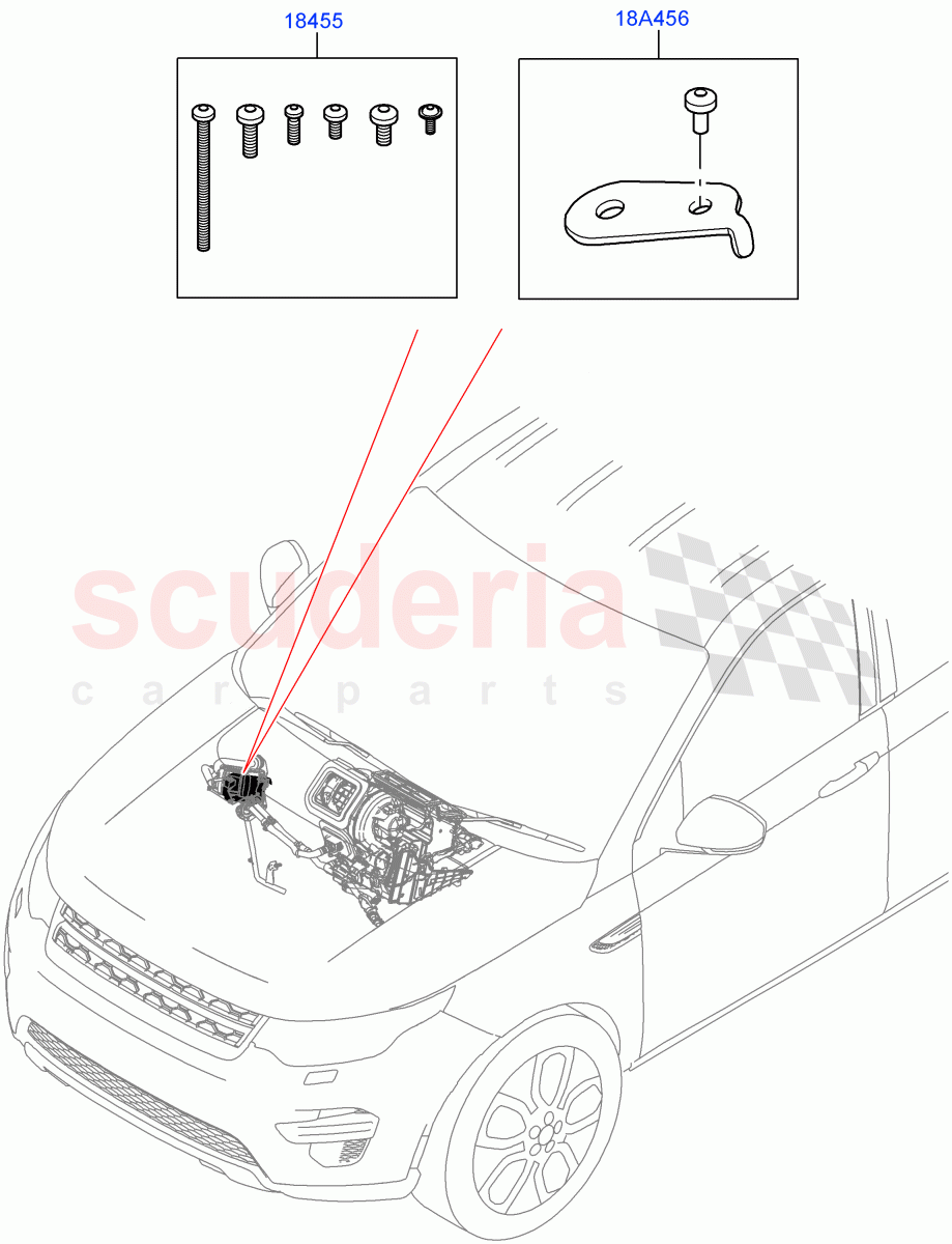 Auxiliary Fuel Fired Pre-Heater(Internal Components, Service Kit)(Halewood (UK),Fuel Fired Heater With Park Heat,Fuel Heater W/Pk Heat With Remote,With Fuel Fired Heater)((V)FROMLH000001) of Land Rover Land Rover Discovery Sport (2015+) [2.0 Turbo Petrol AJ200P]