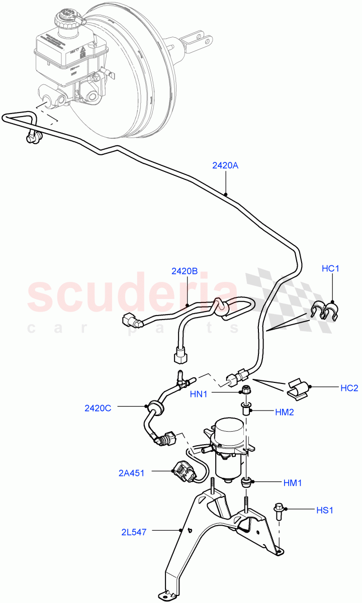 Vacuum Control And Air Injection(Cologne V6 4.0 EFI (SOHC))((V)FROMAA000001) of Land Rover Land Rover Discovery 4 (2010-2016) [4.0 Petrol V6]