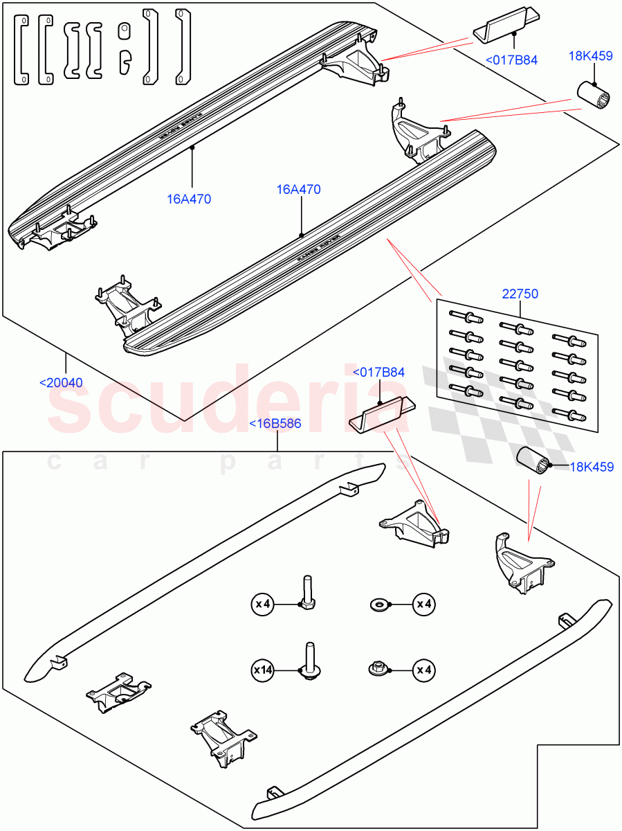 Side Steps And Tubes(Fixed, Accessory)(Version - Core,Non SVR) of Land Rover Land Rover Range Rover Sport (2014+) [5.0 OHC SGDI SC V8 Petrol]
