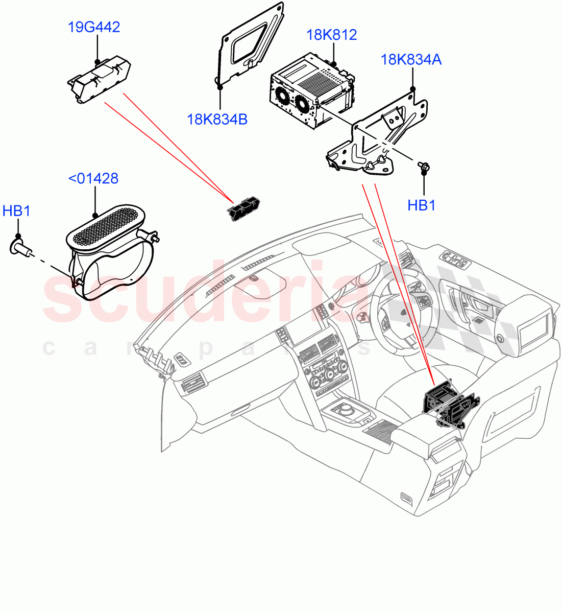 Family Entertainment System(Changsu (China))((V)FROMHG347884,(V)TOMG140568) of Land Rover Land Rover Discovery Sport (2015+) [2.0 Turbo Petrol AJ200P]