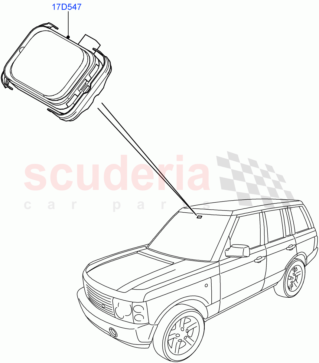 Windscreen Wiper(With Rain Sensor)(Less Armoured)((V)FROMAA000001) of Land Rover Land Rover Range Rover (2010-2012) [3.6 V8 32V DOHC EFI Diesel]