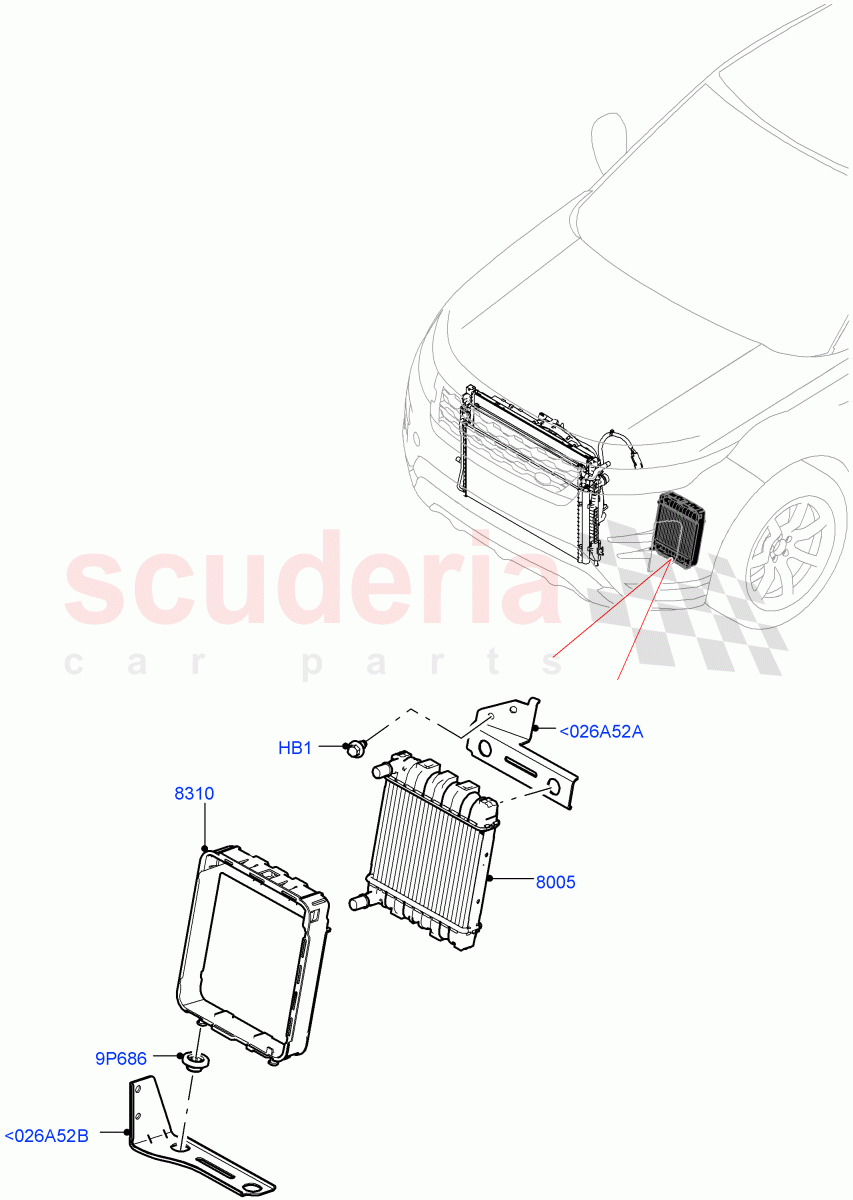 Radiator/Coolant Overflow Container(2.0L AJ20P4 Petrol Mid PTA,Changsu (China),Extra High Engine Cooling) of Land Rover Land Rover Discovery Sport (2015+) [2.0 Turbo Petrol AJ200P]