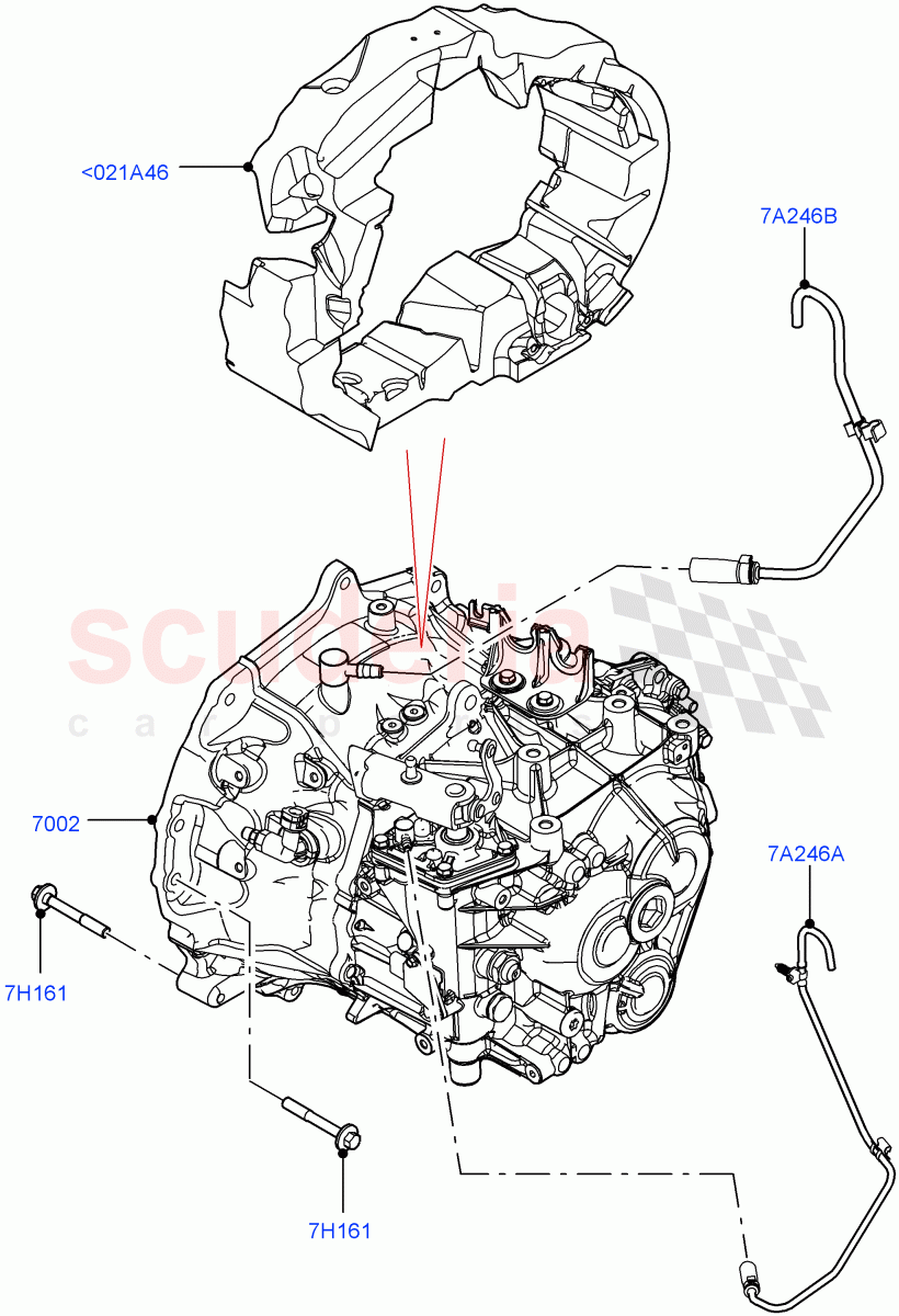 Manual Transaxle And Case(6 Speed Manual Trans BG6,Halewood (UK))((V)FROMKH000001) of Land Rover Land Rover Range Rover Evoque (2019+) [2.0 Turbo Petrol AJ200P]