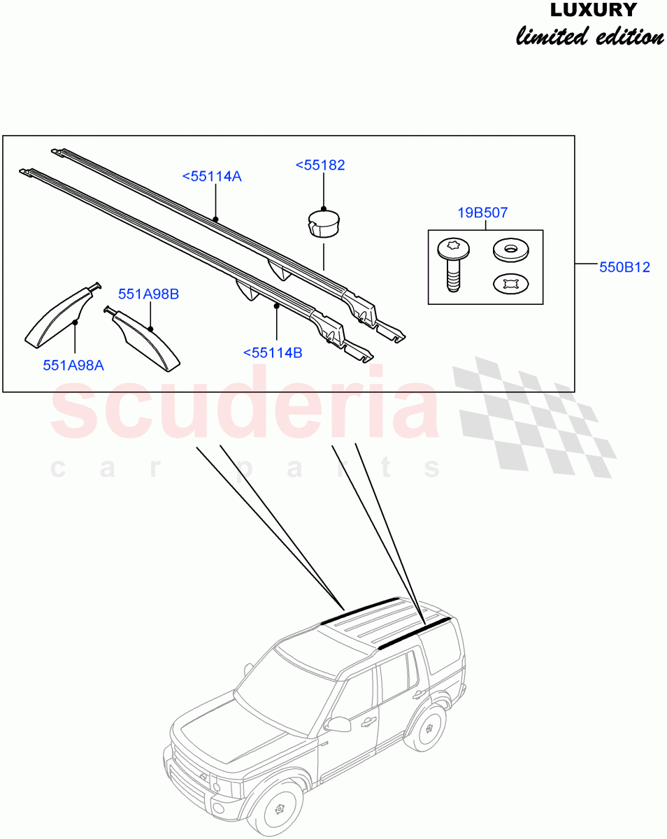 Roof Rack Systems((V)FROMCA000001) of Land Rover Land Rover Discovery 4 (2010-2016) [3.0 Diesel 24V DOHC TC]