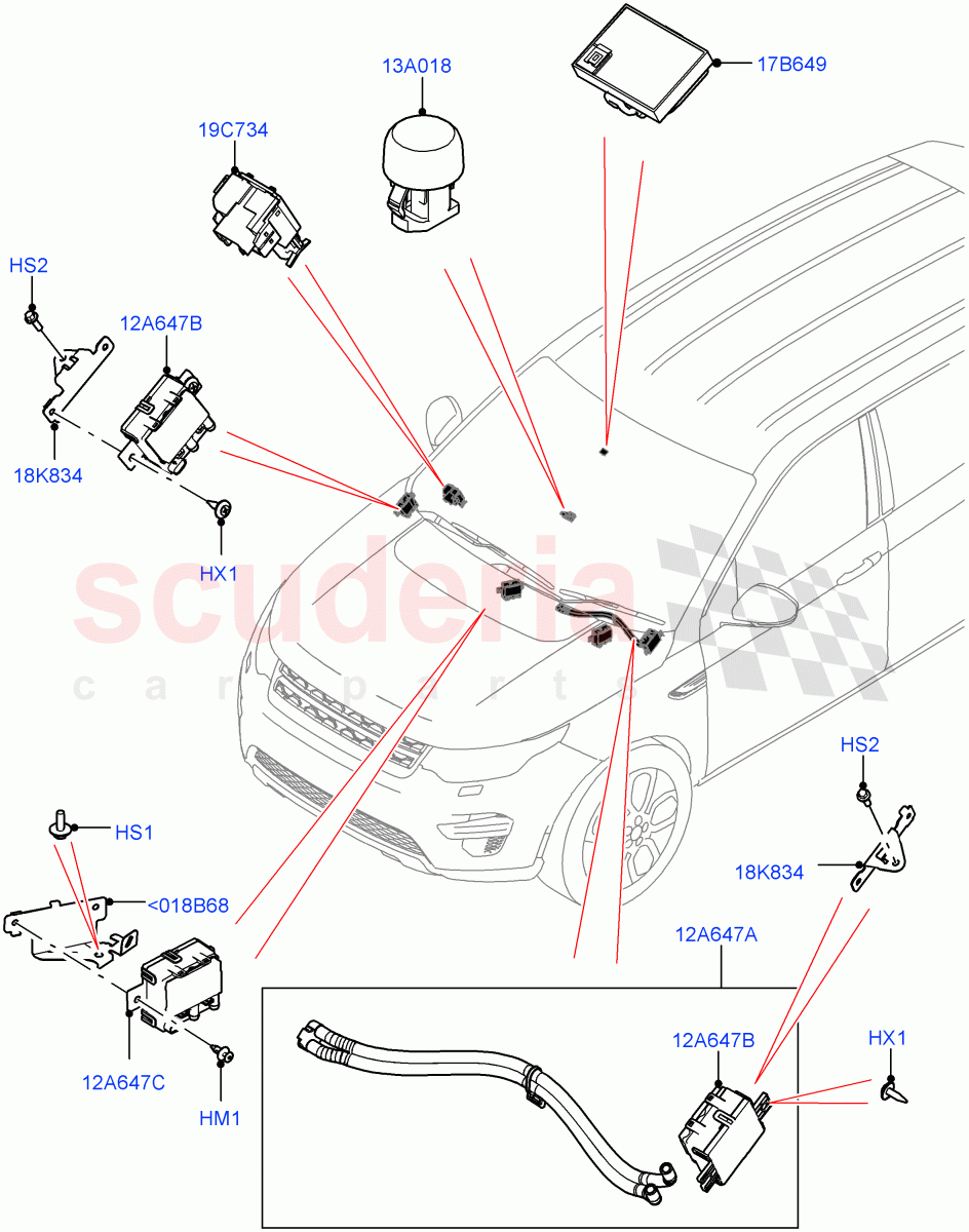 Air Conditioning And Heater Sensors(Halewood (UK))((V)FROMMH000001) of Land Rover Land Rover Discovery Sport (2015+) [2.0 Turbo Diesel AJ21D4]