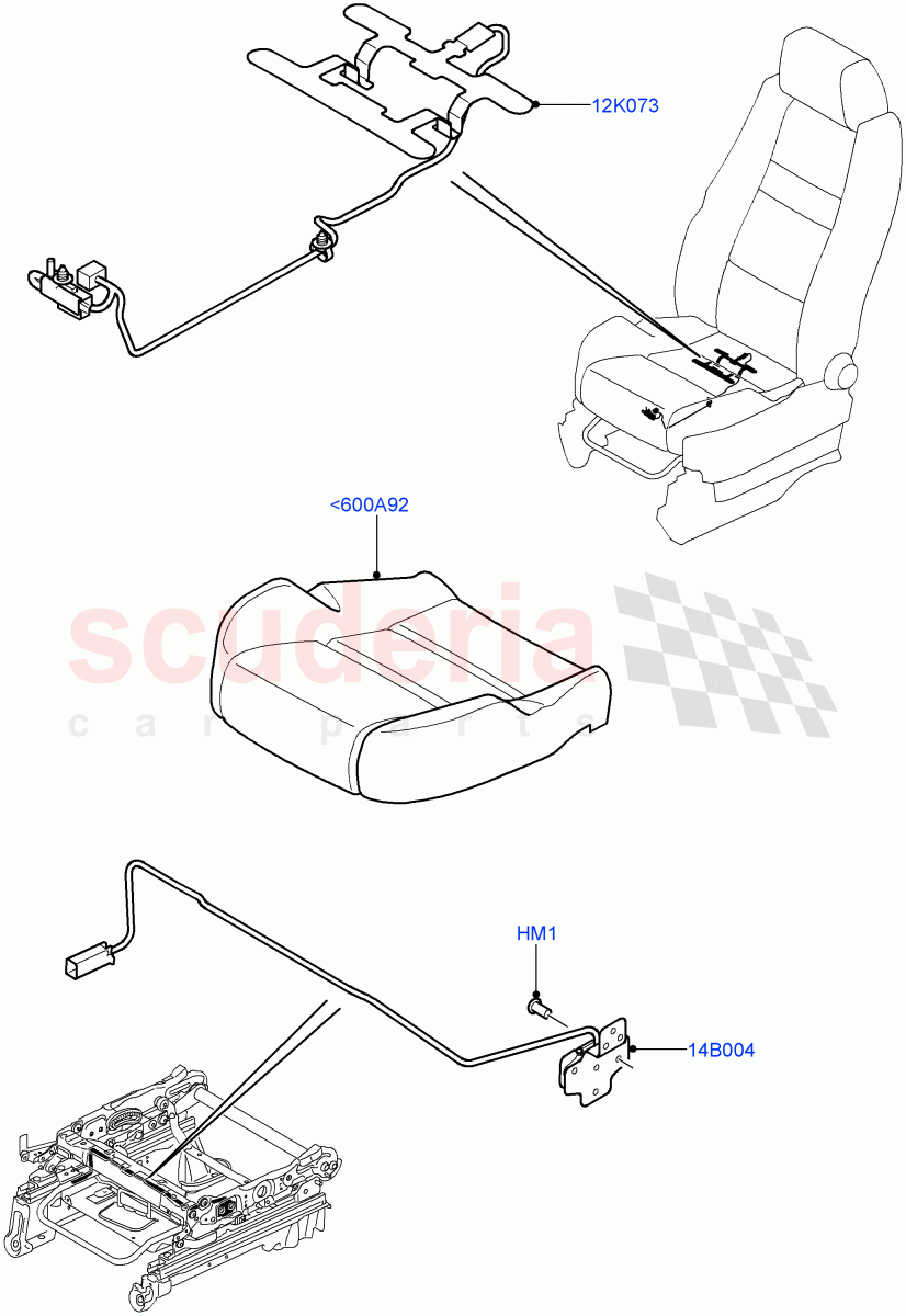 Front Seat Base(Sensors)((V)TO9A999999) of Land Rover Land Rover Range Rover Sport (2005-2009) [2.7 Diesel V6]
