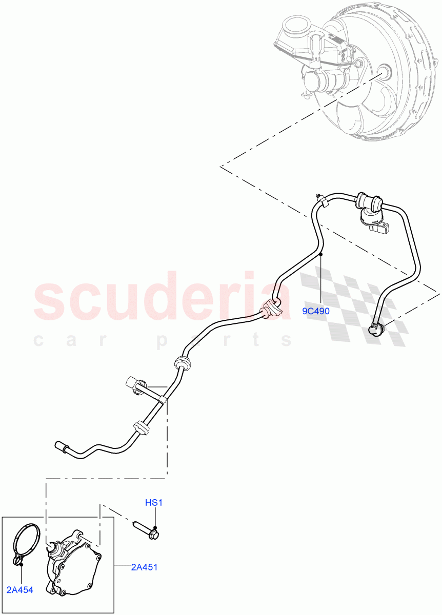 Vacuum Control And Air Injection(2.0L 16V TIVCT T/C 240PS Petrol,Itatiaia (Brazil))((V)FROMGT000001) of Land Rover Land Rover Range Rover Evoque (2012-2018) [2.0 Turbo Petrol GTDI]