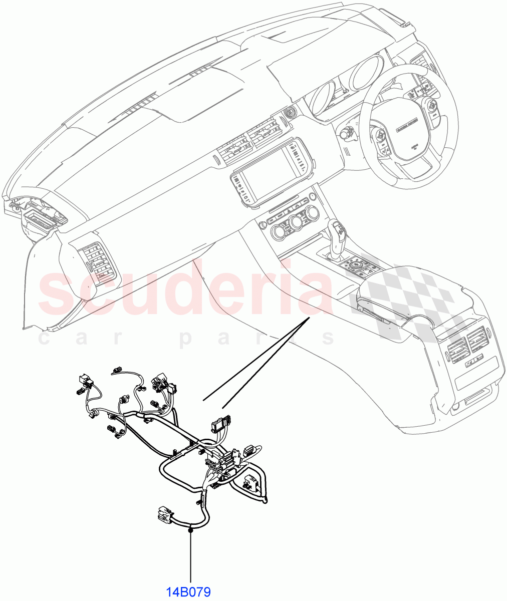 Electrical Wiring - Engine And Dash(Console)((V)TOHA999999) of Land Rover Land Rover Range Rover Sport (2014+) [3.0 I6 Turbo Diesel AJ20D6]
