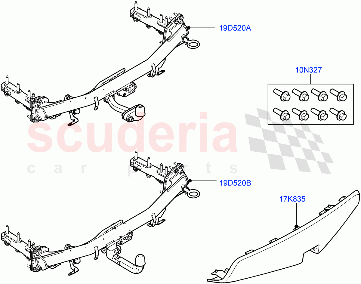 Towing Equipment(Accessory)(Itatiaia (Brazil))((V)FROMLT000001) of Land Rover Land Rover Discovery Sport (2015+) [1.5 I3 Turbo Petrol AJ20P3]