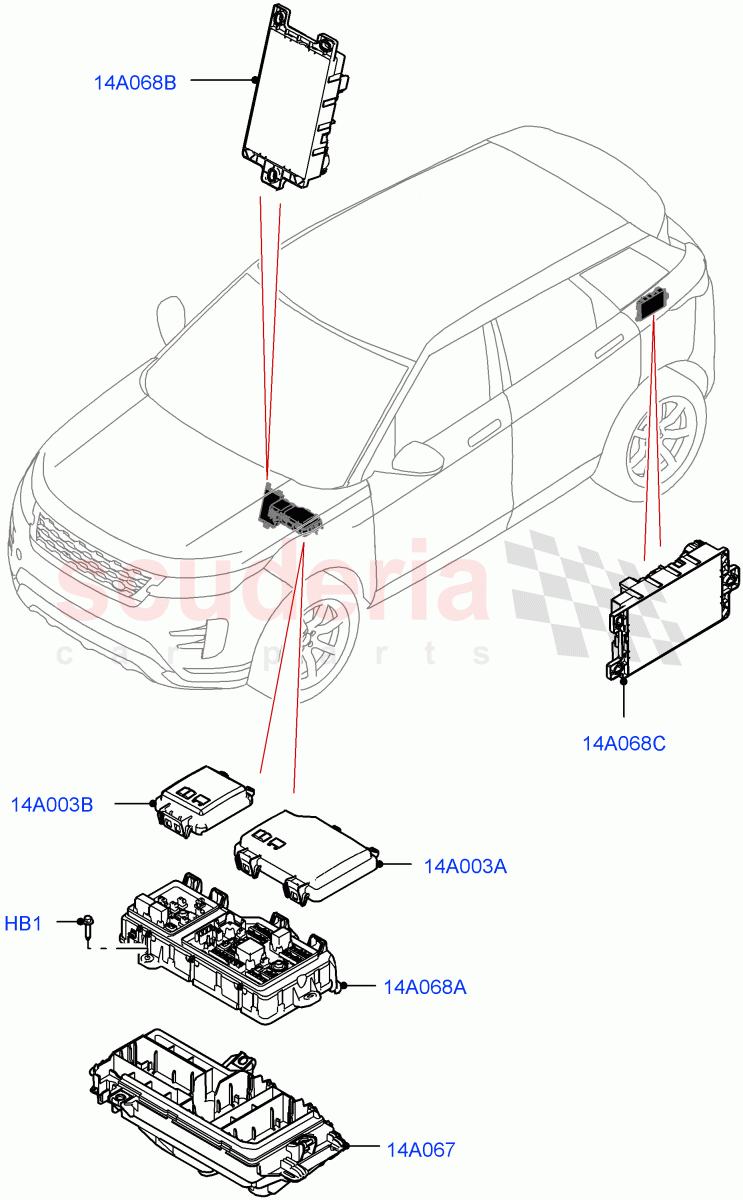 Fuses, Holders And Circuit Breakers(Passenger Compartment)(Changsu (China)) of Land Rover Land Rover Range Rover Evoque (2019+) [2.0 Turbo Petrol AJ200P]