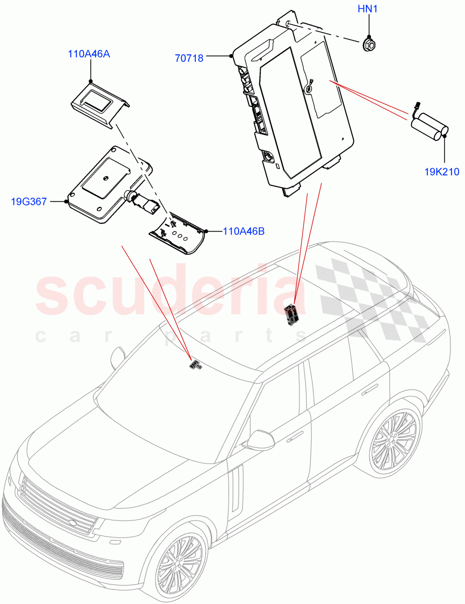 Telematics(Telematics Control Unit) of Land Rover Land Rover Range Rover (2022+) [3.0 I6 Turbo Petrol AJ20P6]