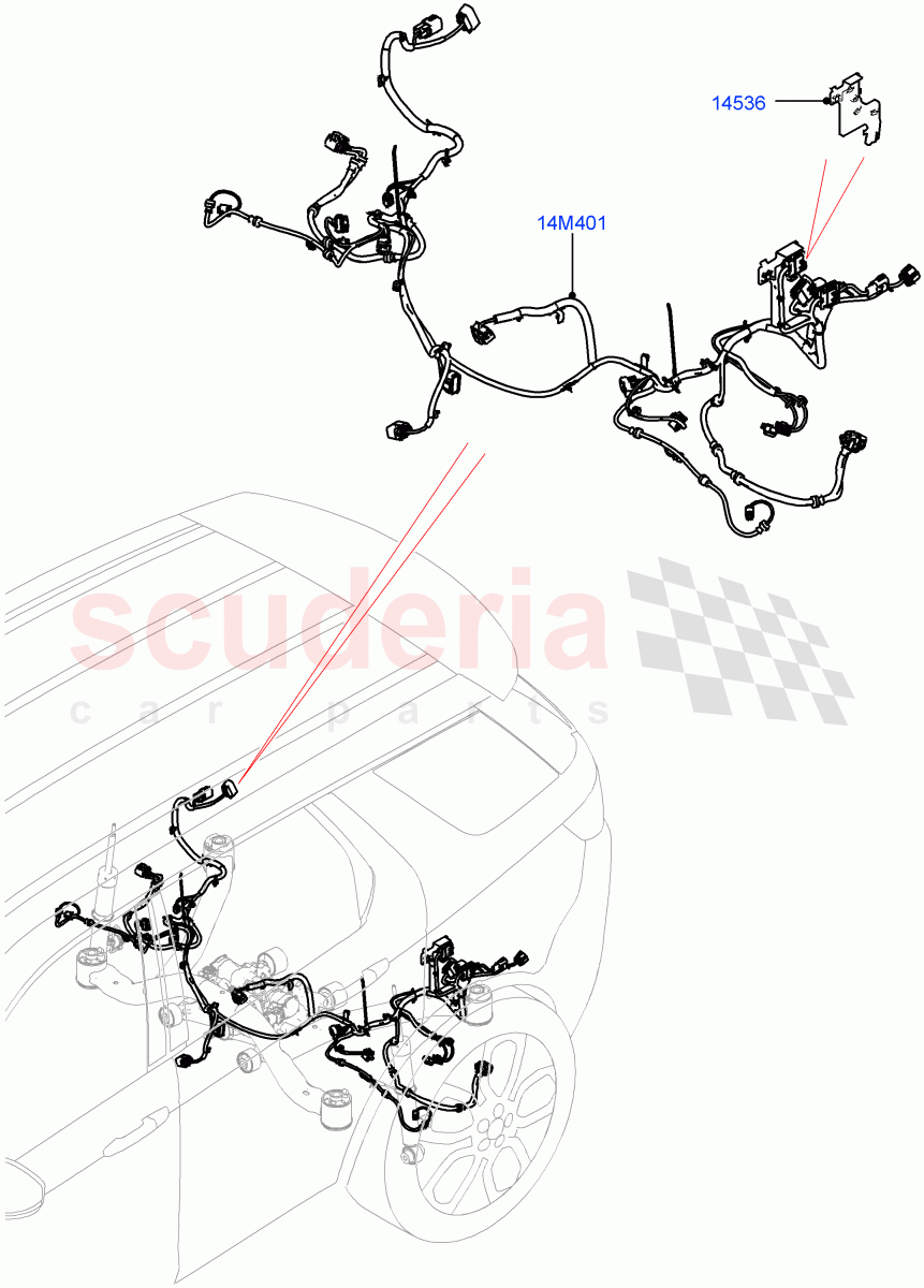 Electrical Wiring - Chassis(Halewood (UK))((V)FROMLH000001) of Land Rover Land Rover Discovery Sport (2015+) [2.0 Turbo Petrol AJ200P]