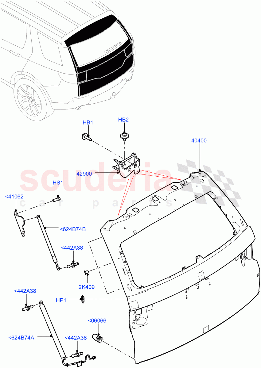 Luggage Compartment Door(Door And Fixings)(Itatiaia (Brazil))((V)FROMGT000001) of Land Rover Land Rover Discovery Sport (2015+) [2.0 Turbo Diesel]