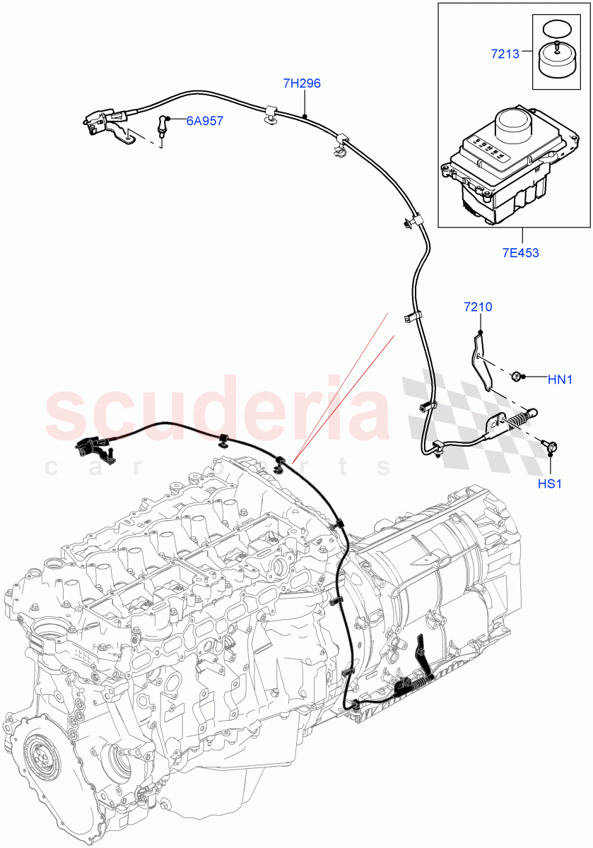 Gear Change-Automatic Transmission(3.0L AJ20P6 Petrol High,8 Speed Auto Trans ZF 8HP76)((V)FROMKA000001) of Land Rover Land Rover Range Rover (2012-2021) [3.0 DOHC GDI SC V6 Petrol]