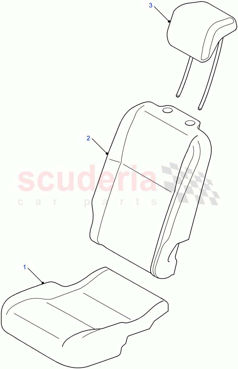 Rear Seat Covers of Land Rover Land Rover Defender (2007-2016)