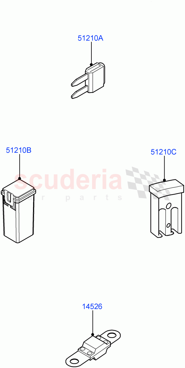 Fuses, Holders And Circuit Breakers of Land Rover Land Rover Range Rover (2012-2021) [2.0 Turbo Petrol AJ200P]