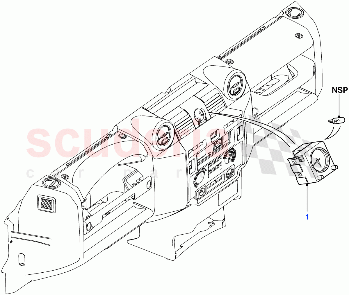 Instrument Panel Related Parts((V)FROM7A000001) of Land Rover Land Rover Defender (2007-2016)