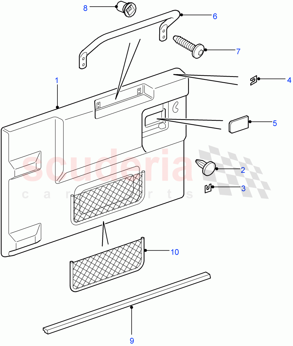 Rear End Door Casing((V)FROM7A000001) of Land Rover Land Rover Defender (2007-2016)