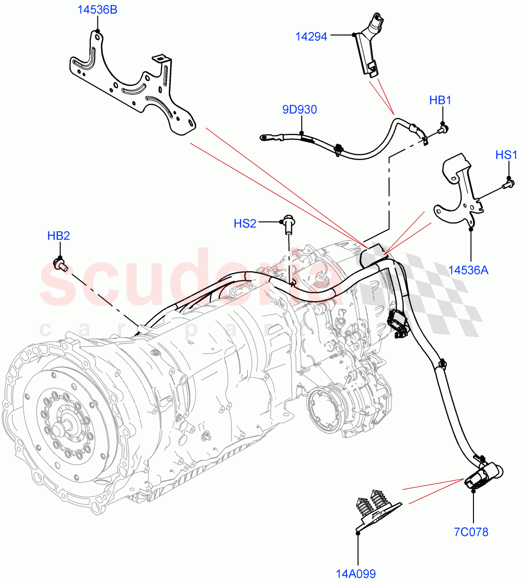 Electrical Wiring - Engine And Dash(Transmission) of Land Rover Land Rover Defender (2020+) [5.0 OHC SGDI SC V8 Petrol]
