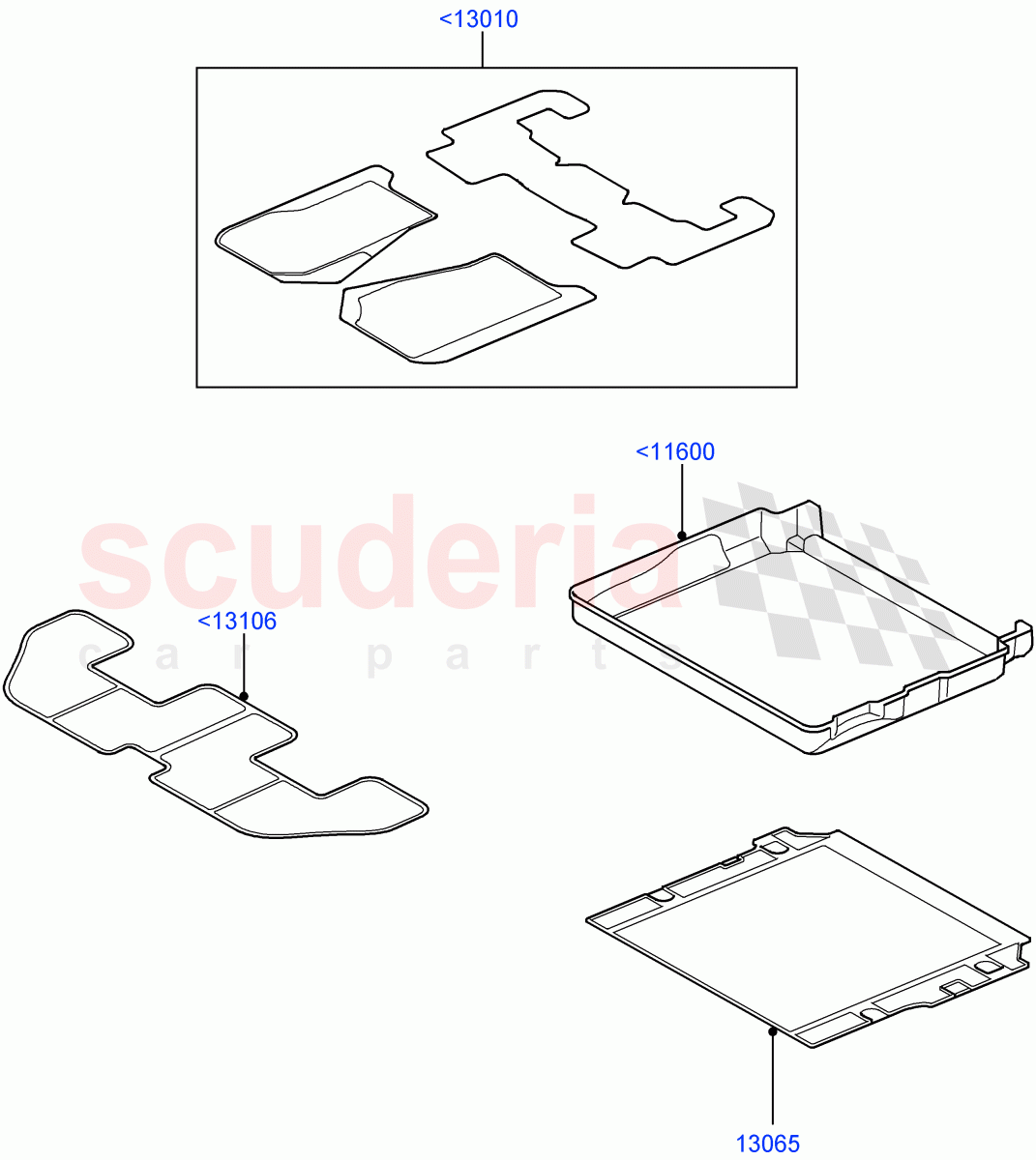 Interior Dress Up(Accessory, Floor Mats)((V)FROMAA000001) of Land Rover Land Rover Discovery 4 (2010-2016) [2.7 Diesel V6]