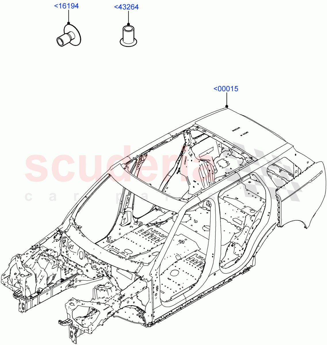Bodyshell(Long Wheelbase) of Land Rover Land Rover Range Rover (2022+) [3.0 I6 Turbo Diesel AJ20D6]