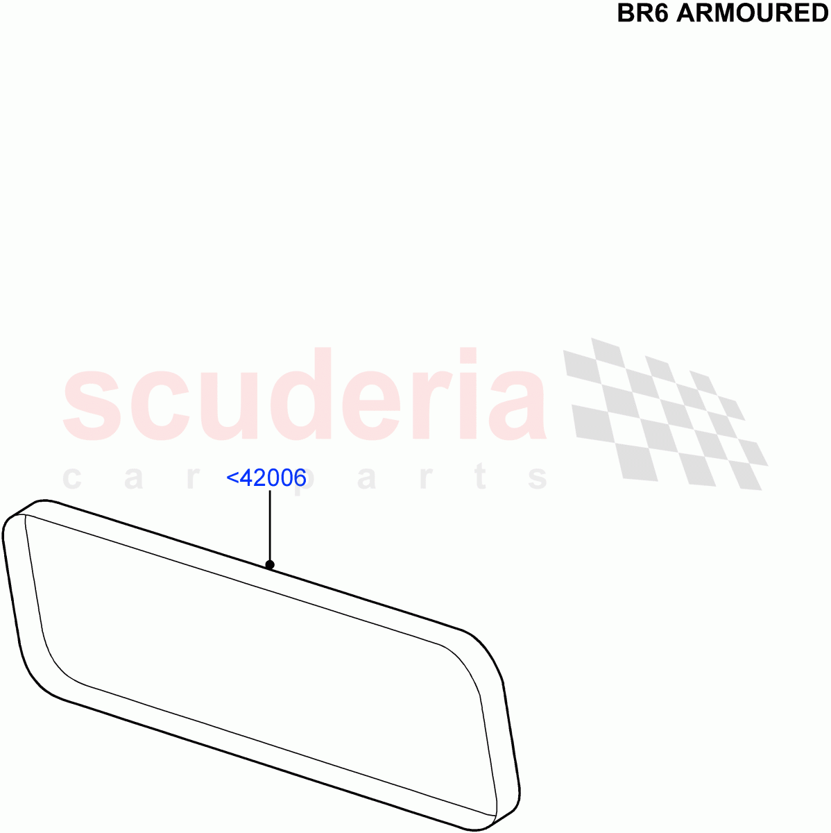 Back Window Glass(With B6 Level Armouring)((V)FROMAA000001) of Land Rover Land Rover Discovery 4 (2010-2016) [2.7 Diesel V6]