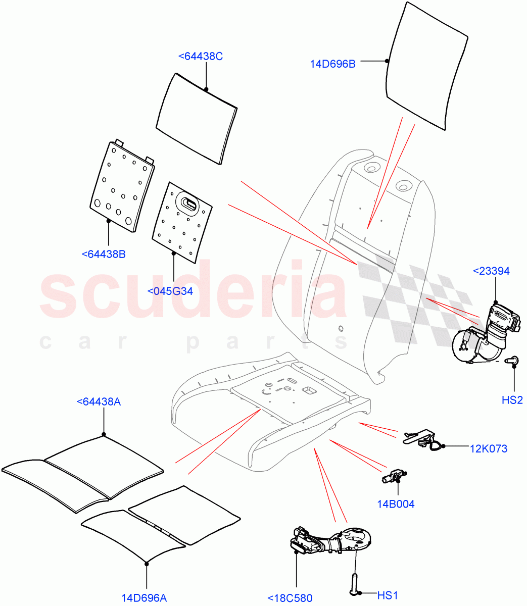 Front Seat Pads/Valances & Heating(Heating)(Itatiaia (Brazil)) of Land Rover Land Rover Range Rover Evoque (2019+) [2.0 Turbo Petrol AJ200P]