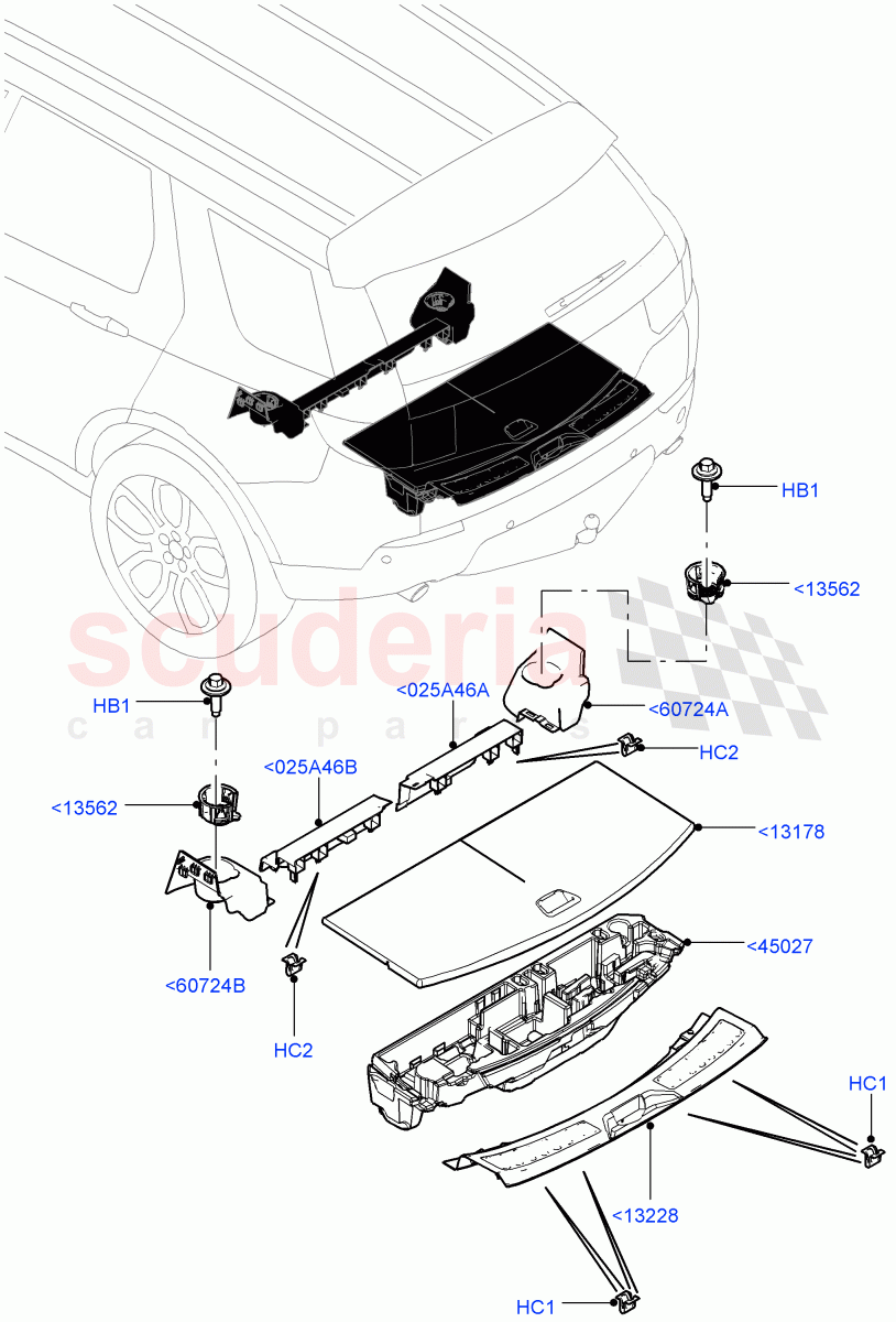 Load Compartment Trim(Floor)(Itatiaia (Brazil),With 7 Seat Configuration)((V)FROMGT000001) of Land Rover Land Rover Discovery Sport (2015+) [2.0 Turbo Petrol AJ200P]