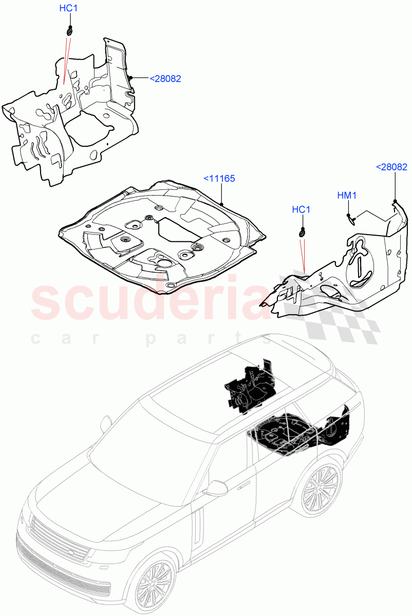 Insulators - Rear of Land Rover Land Rover Range Rover (2022+) [3.0 I6 Turbo Diesel AJ20D6]