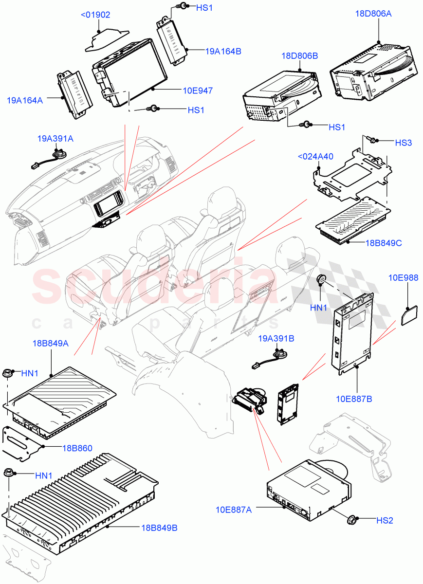 Audio Equipment - Original Fit((V)TOHA999999) of Land Rover Land Rover Range Rover (2012-2021) [3.0 Diesel 24V DOHC TC]