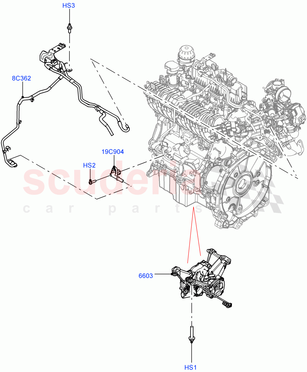 Vacuum Control And Air Injection(2.0L AJ21D4 Diesel Mid,Itatiaia (Brazil)) of Land Rover Land Rover Range Rover Evoque (2019+) [2.0 Turbo Diesel AJ21D4]