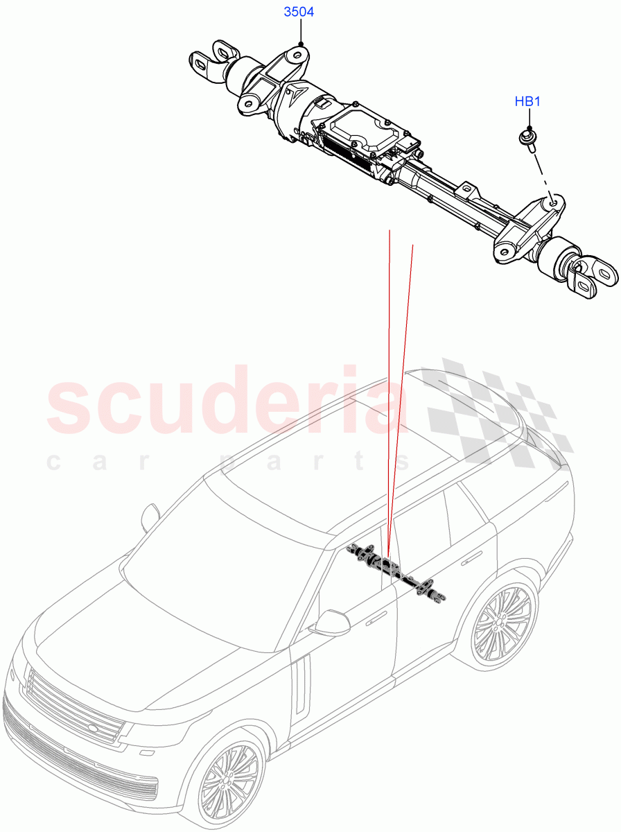 Steering Gear(Rear) of Land Rover Land Rover Range Rover (2022+) [3.0 I6 Turbo Diesel AJ20D6]