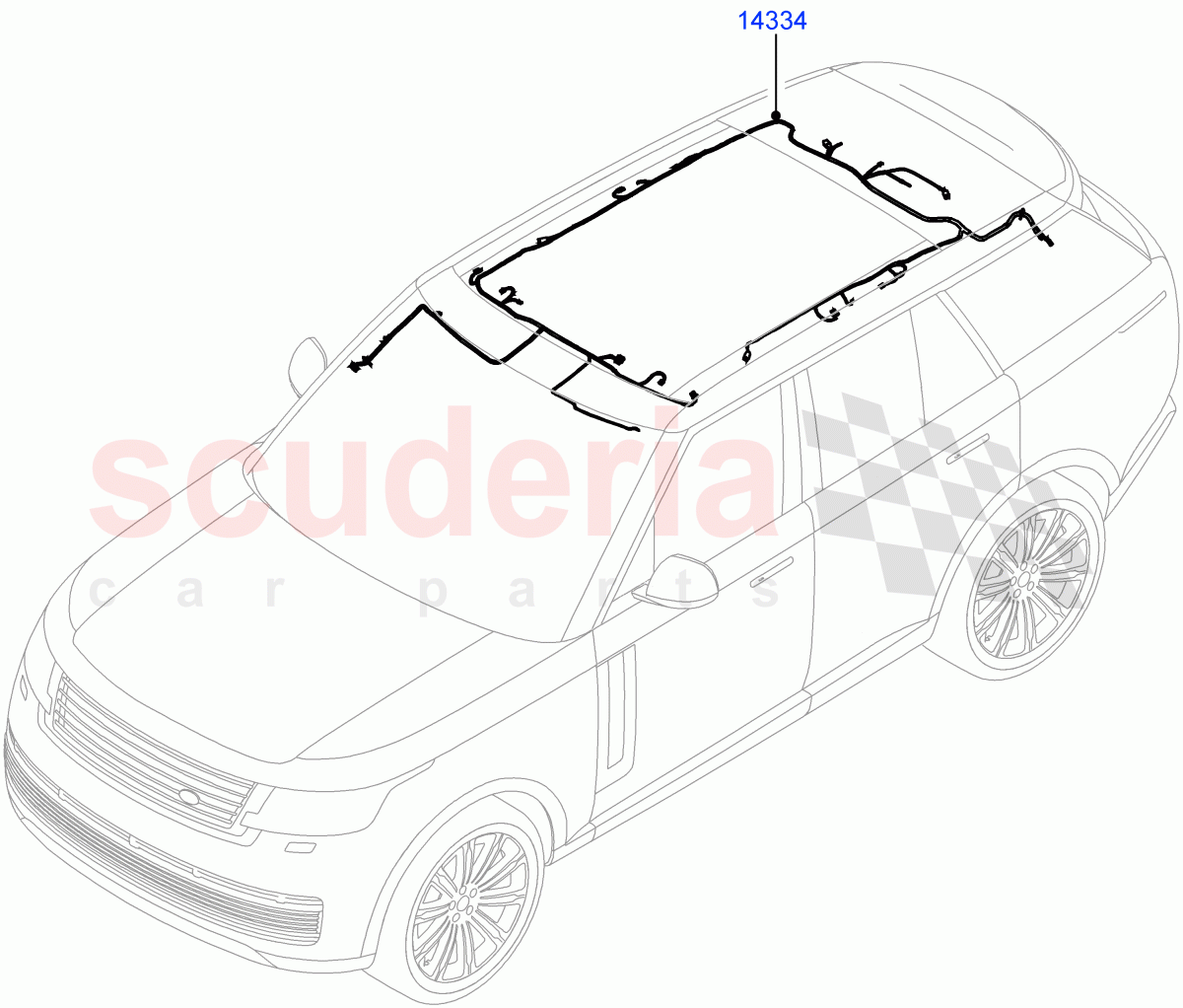 Electrical Wiring - Body And Rear(Roof) of Land Rover Land Rover Range Rover (2022+) [3.0 I6 Turbo Petrol AJ20P6]
