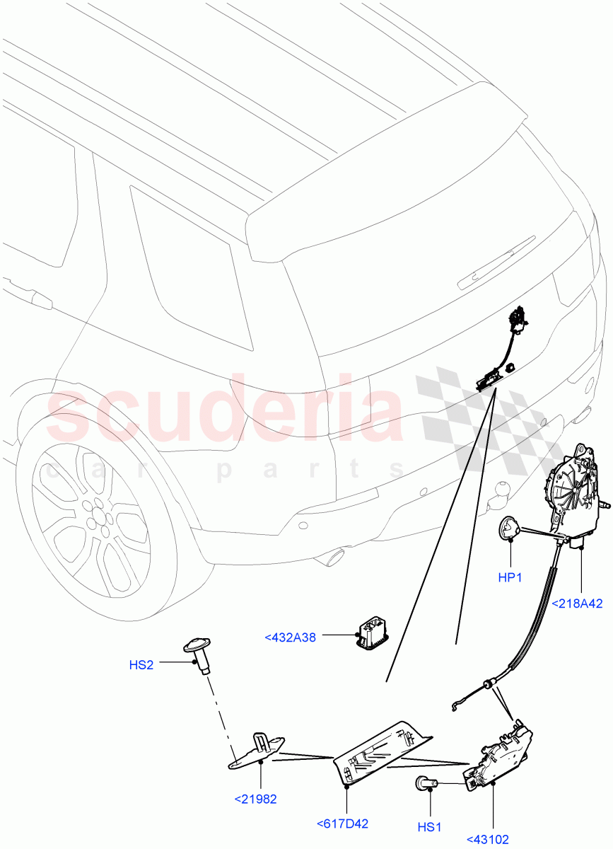 Luggage Compt/Tailgte Lock Controls(Itatiaia (Brazil))((V)FROMGT000001) of Land Rover Land Rover Discovery Sport (2015+) [2.2 Single Turbo Diesel]