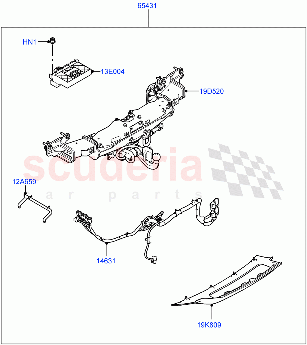 Accessory Pack(Electric Deployable Tow Bar)((-)"CDN/USA") of Land Rover Land Rover Range Rover (2022+) [3.0 I6 Turbo Diesel AJ20D6]