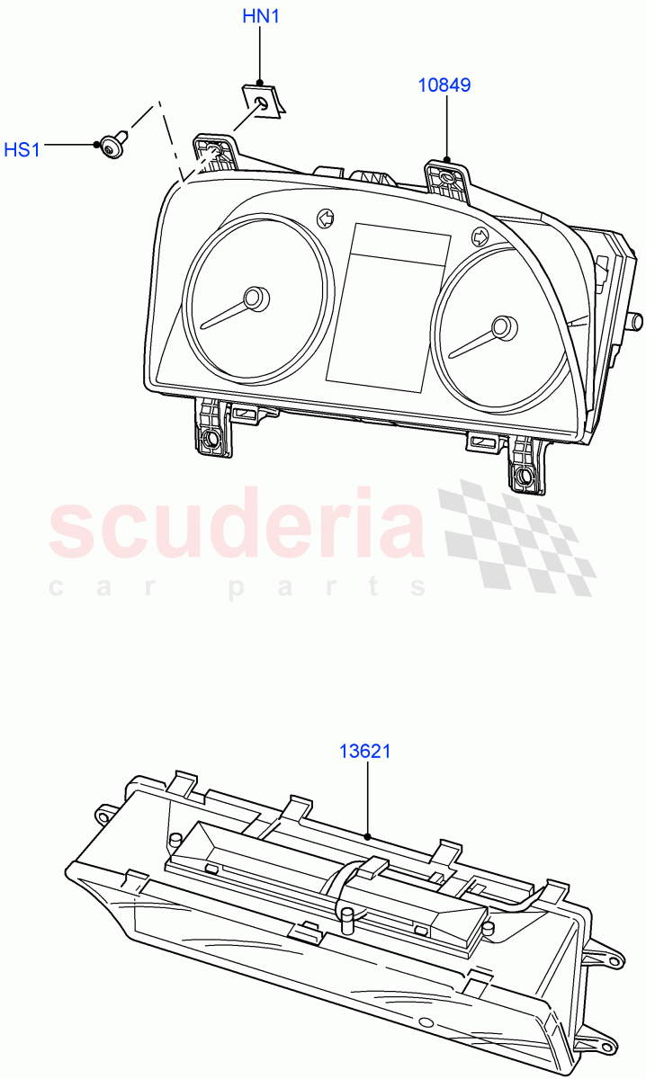 Instrument Cluster((V)FROMAA000001) of Land Rover Land Rover Range Rover Sport (2010-2013) [3.0 Diesel 24V DOHC TC]