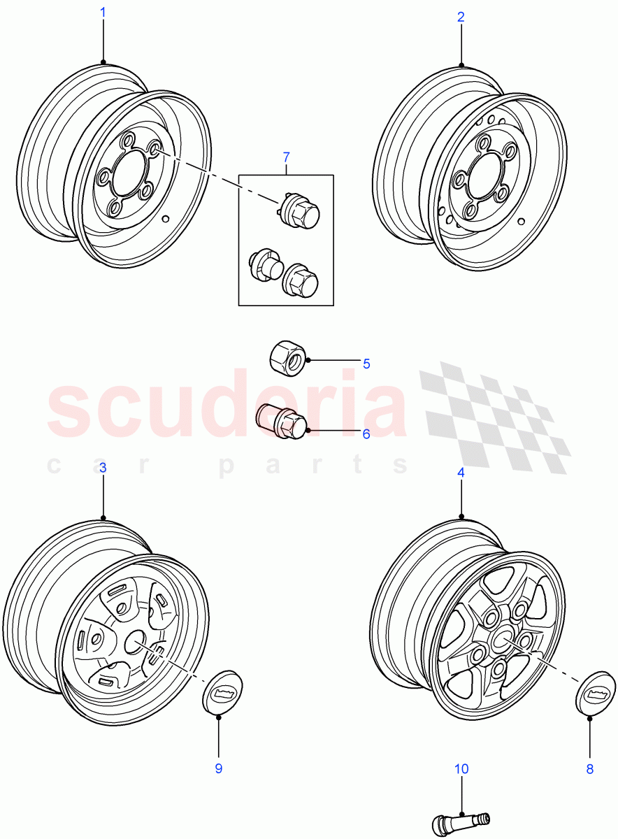 Road Wheels((V)FROM7A000001) of Land Rover Land Rover Defender (2007-2016)