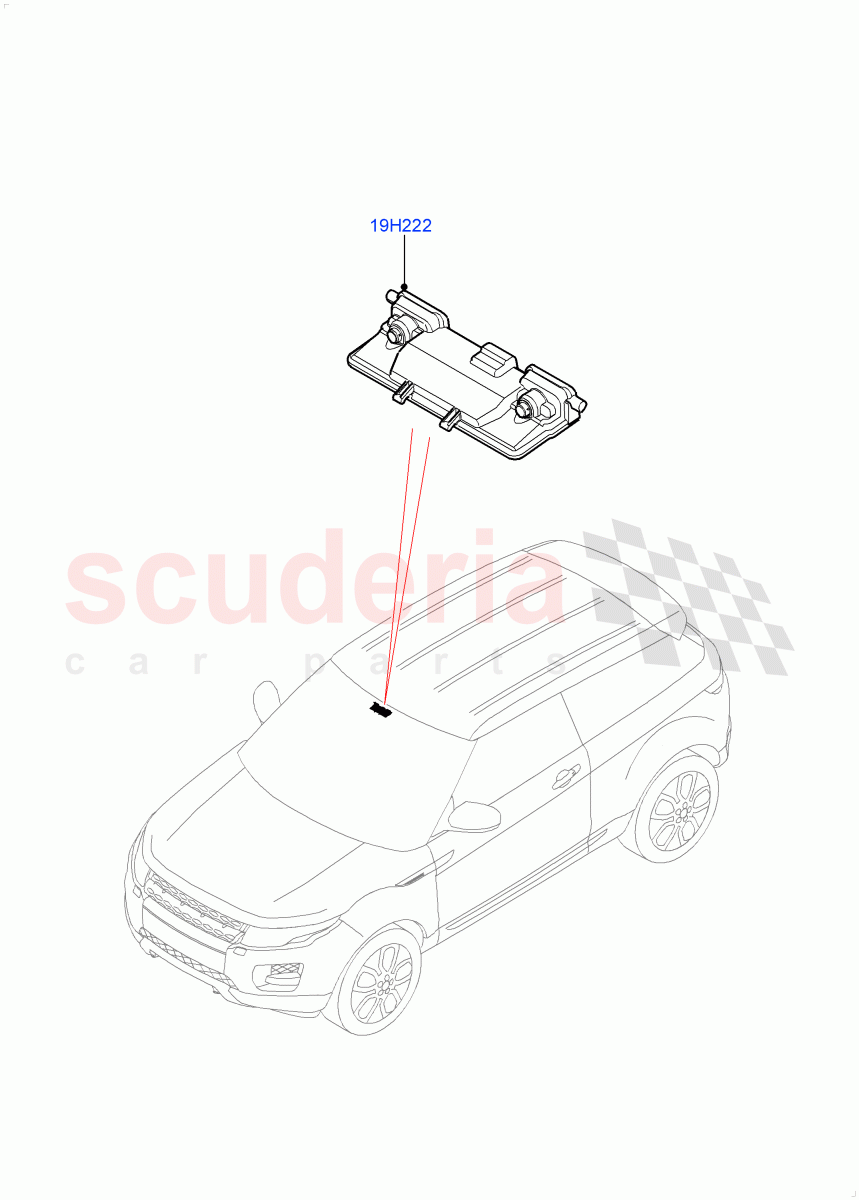 Camera Equipment(Halewood (UK),Forward Facing Camera)((V)FROMEH000001) of Land Rover Land Rover Range Rover Evoque (2012-2018) [2.0 Turbo Petrol GTDI]