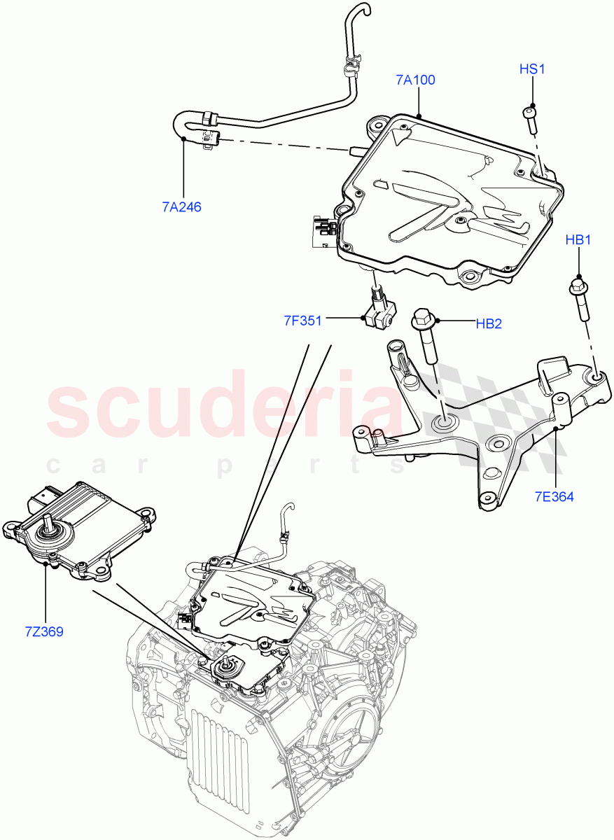 Transmission Modules And Sensors(6 Speed Auto AWF21 AWD) of Land Rover Land Rover Range Rover Evoque (2012-2018) [2.0 Turbo Diesel]
