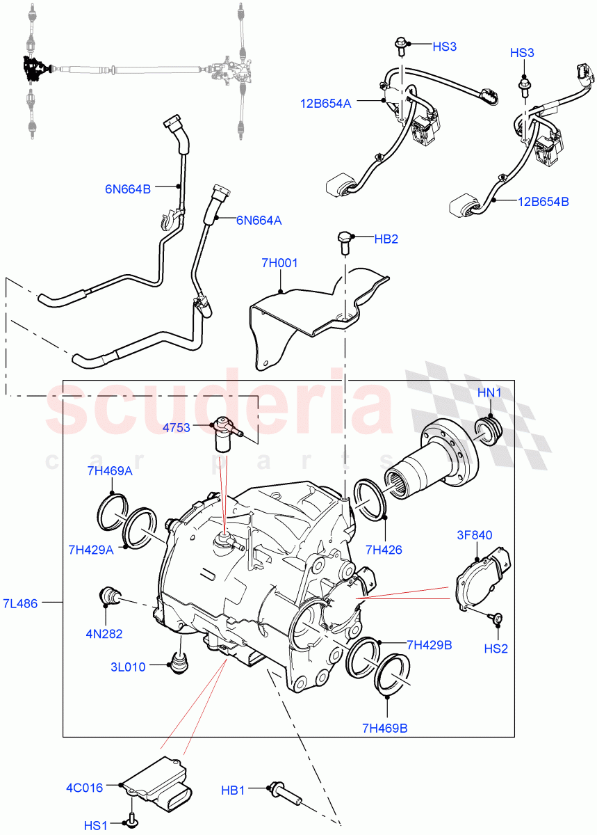 Front Axle Case(Itatiaia (Brazil),All Wheel Drive,Less Electric Engine Battery,Electric Engine Battery-MHEV) of Land Rover Land Rover Range Rover Evoque (2019+) [2.0 Turbo Diesel]