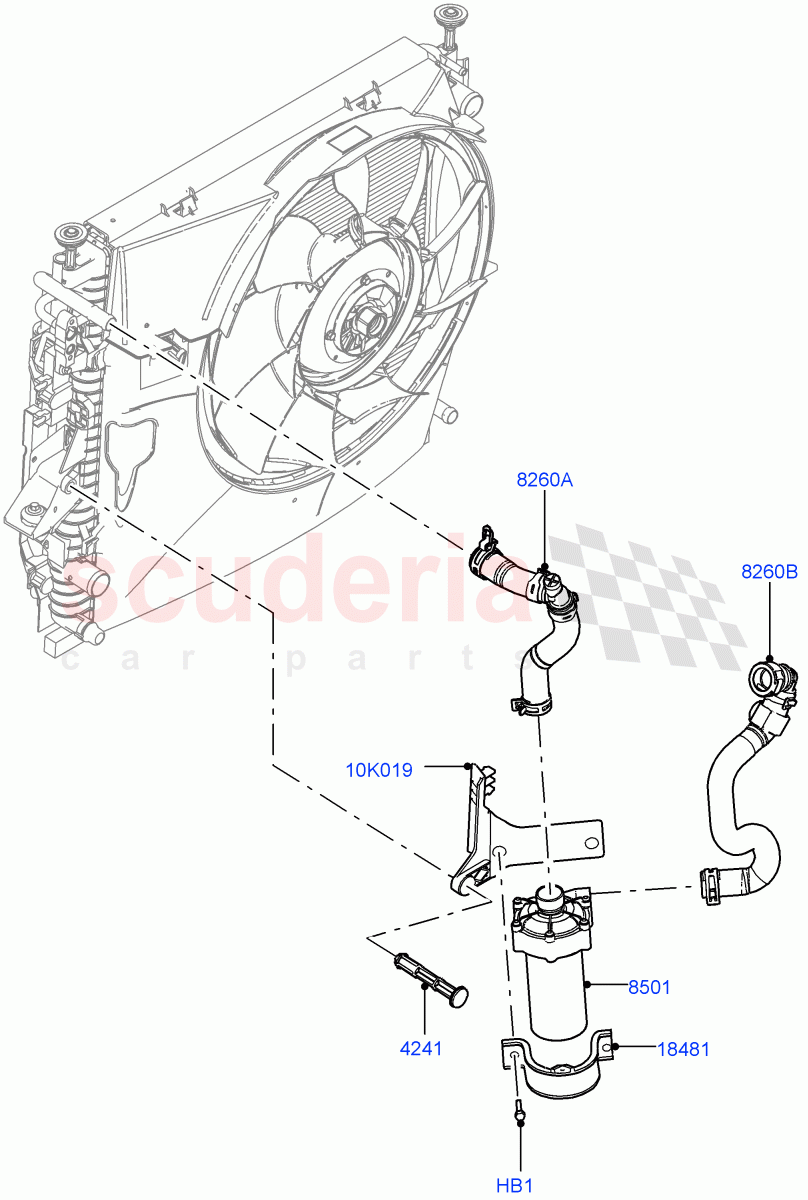 Water Pump(5.0L OHC SGDI SC V8 Petrol - AJ133)((V)FROMAA000001) of Land Rover Land Rover Range Rover Sport (2010-2013) [5.0 OHC SGDI SC V8 Petrol]
