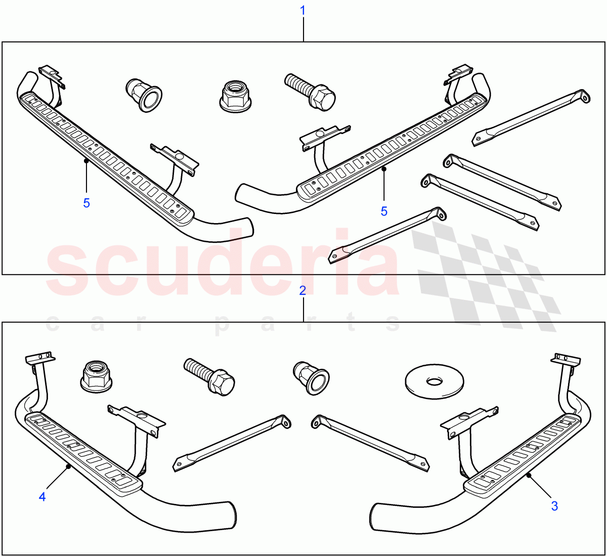 Side Runners of Land Rover Land Rover Defender (2007-2016)