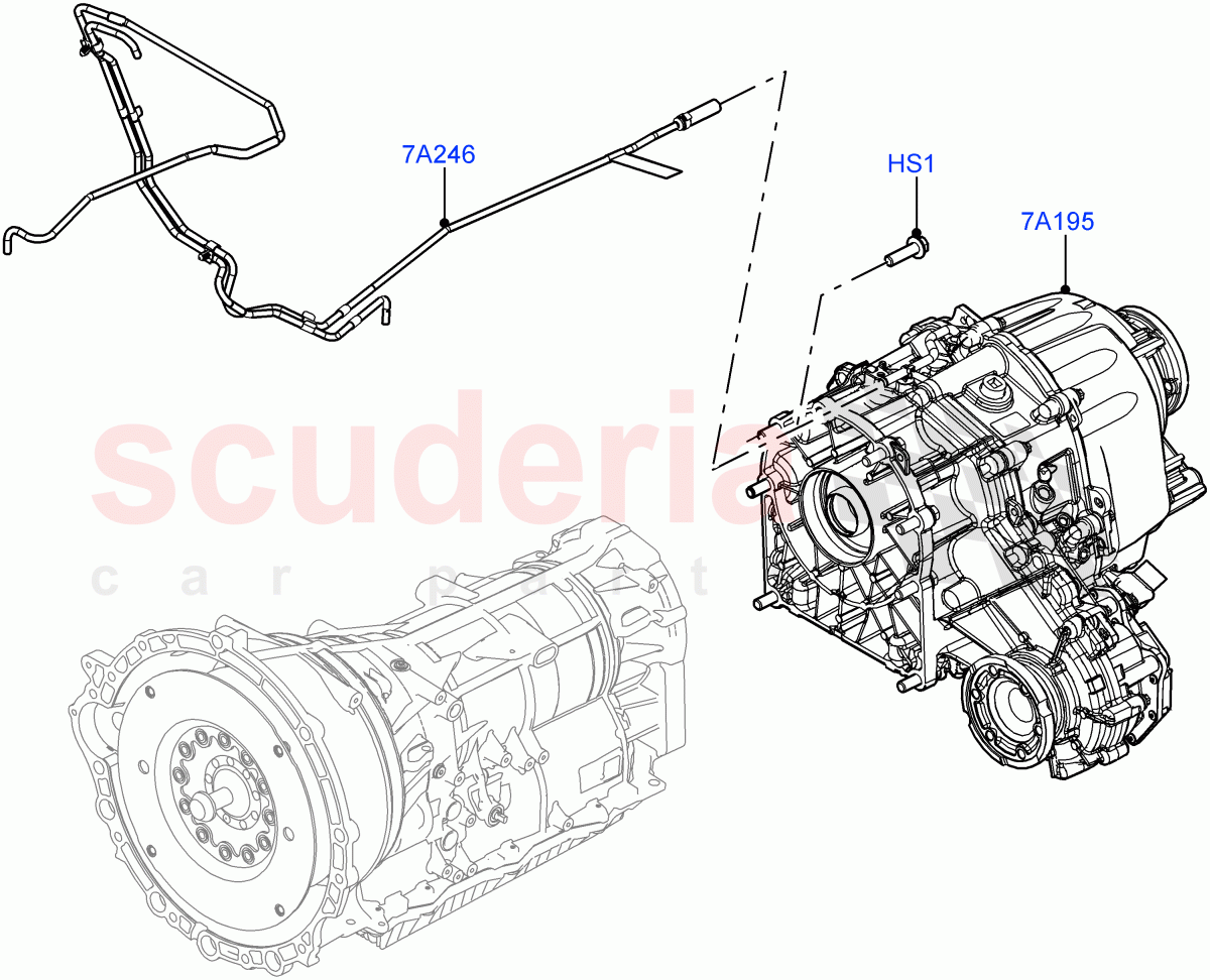 Transfer Drive Case(Nitra Plant Build)(3.0L AJ20D6 Diesel High,With 2 Spd Trans Case With Ctl Trac)((V)FROMM2000001) of Land Rover Land Rover Defender (2020+) [2.0 Turbo Diesel]